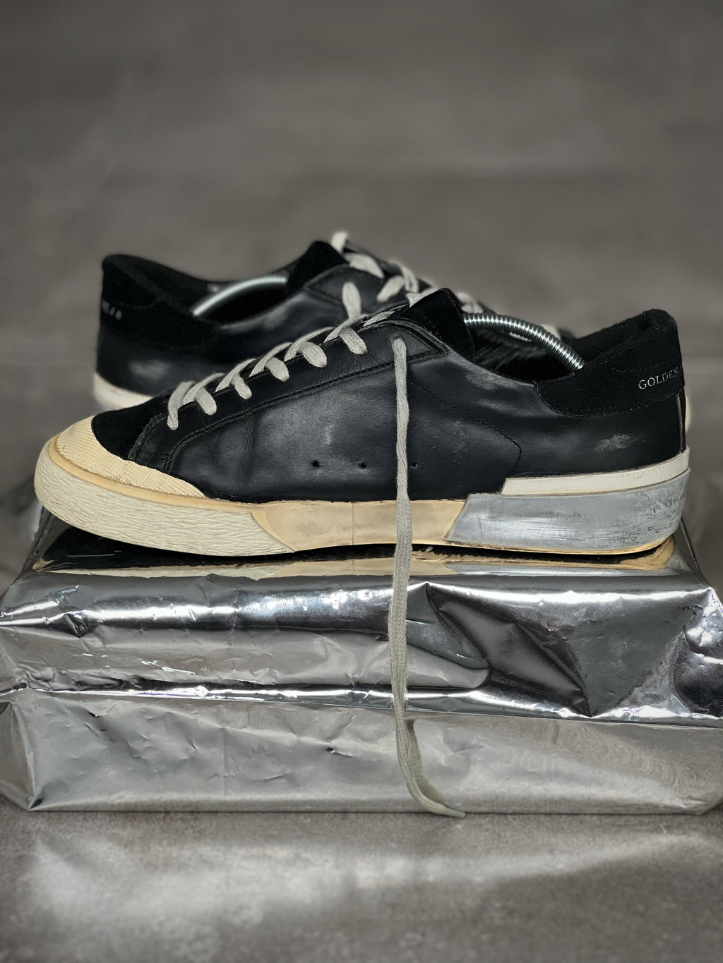 Golden Goose Superstar Men's Black/ Silver/ White