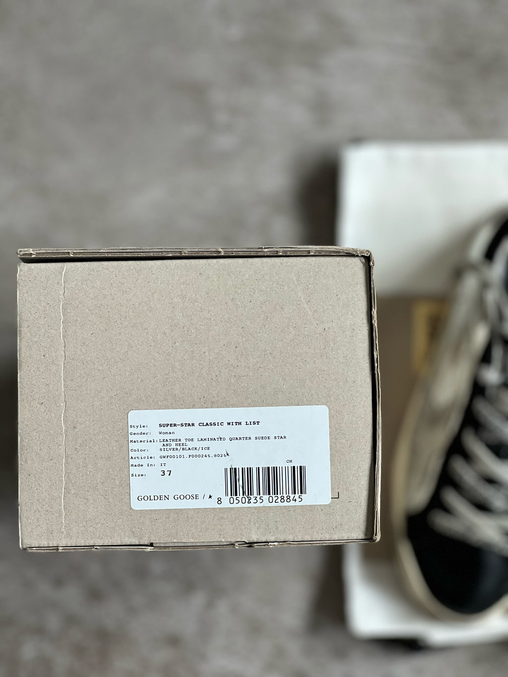 Golden Goose Superstar black & Silver Woman | Preloved
