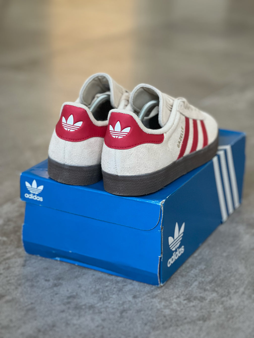Adidas Gazelle Cream & Red Deadstock