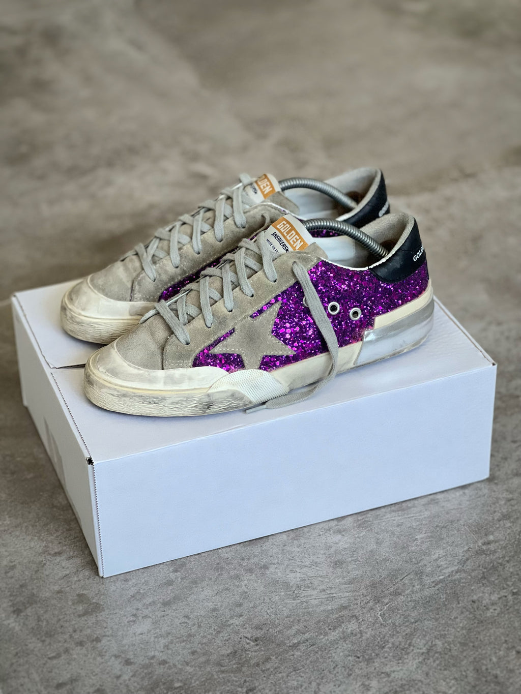 Talla 38 | Exclusive Superstar Golden Goose Purple Metallic