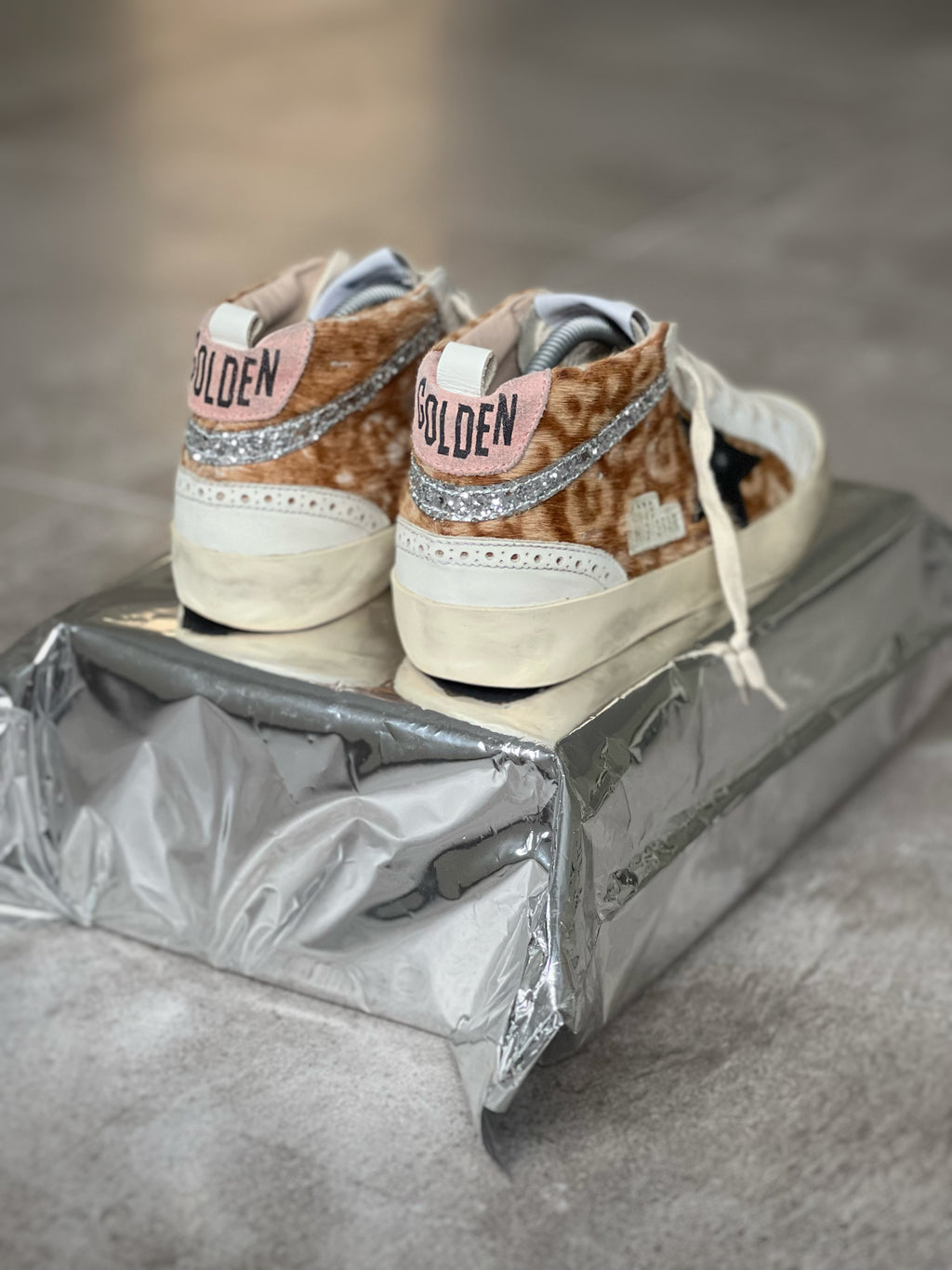 Golden Goose Mid Star Animal Print Women's sneakers