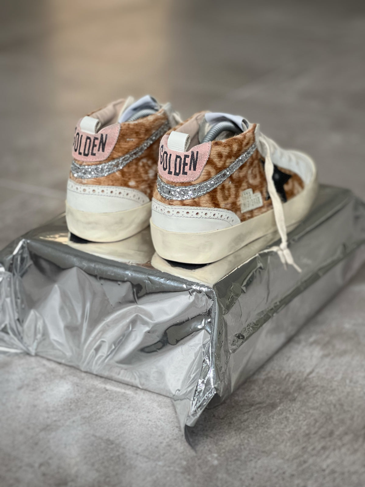 Golden Goose Mid Star Animal Print Women's sneakers