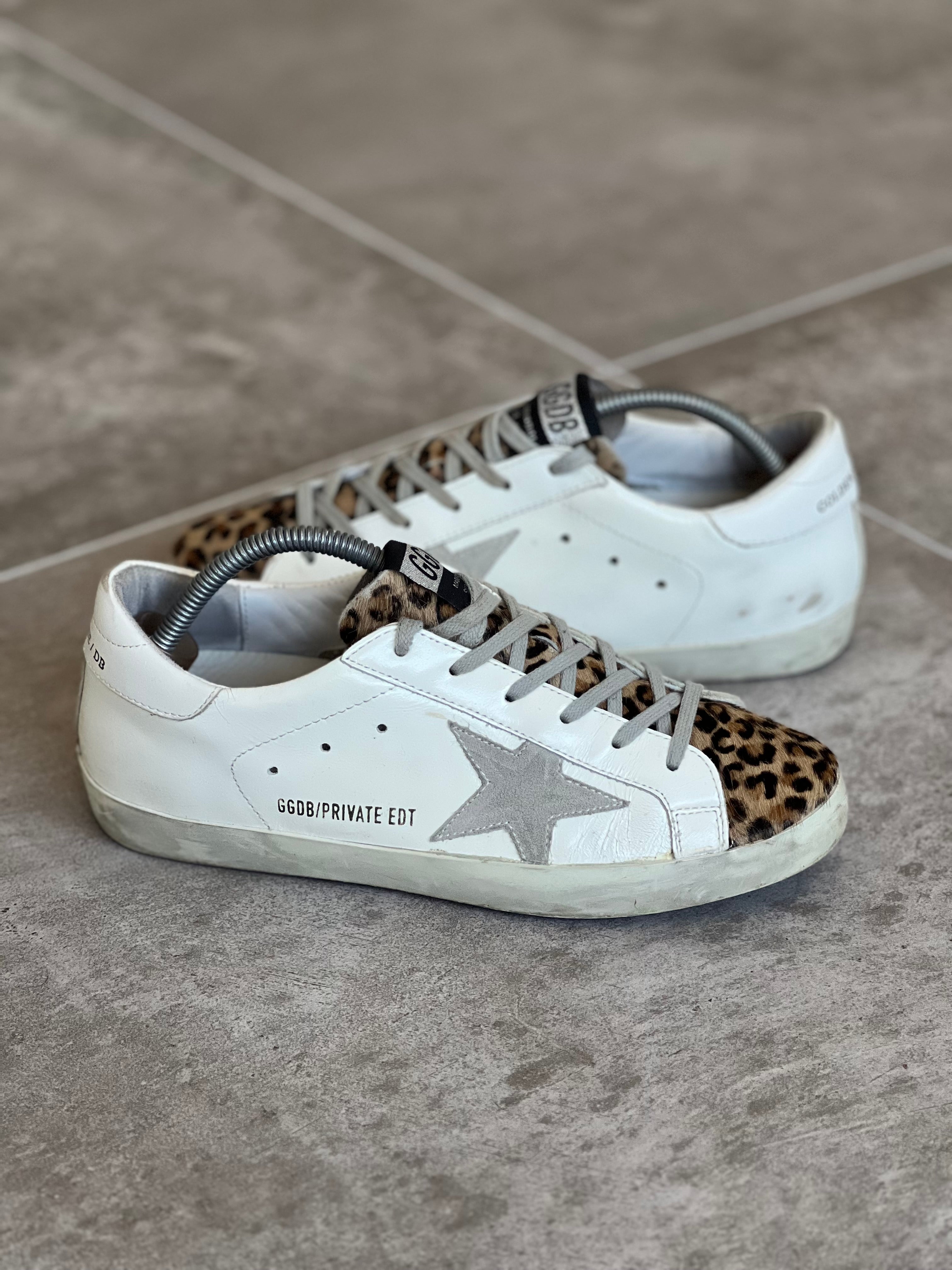 Size 38 | Golden Goose Superstar White Animal Print