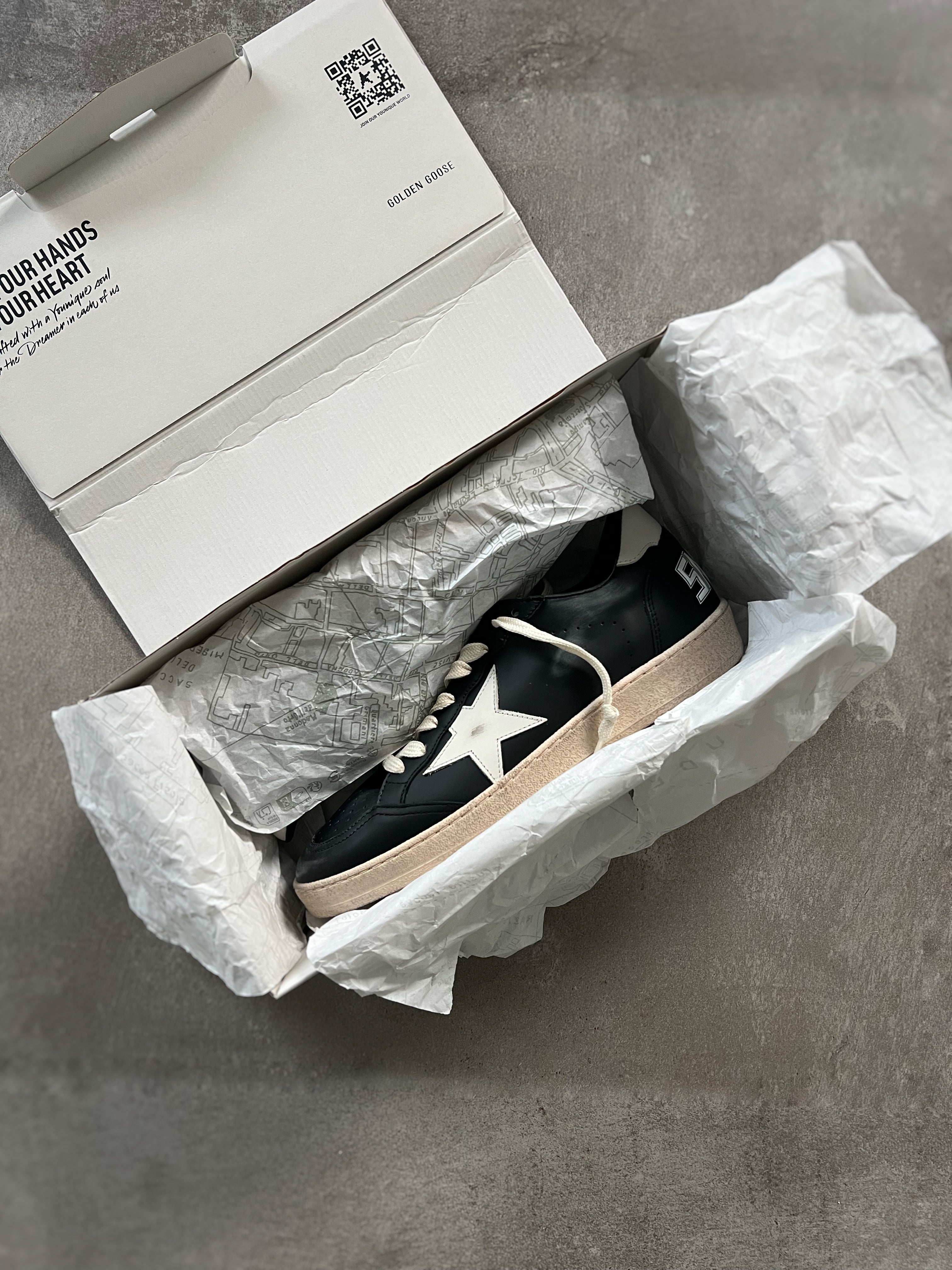 Talla 41 | Golden Goose Ball Star Man Black & White