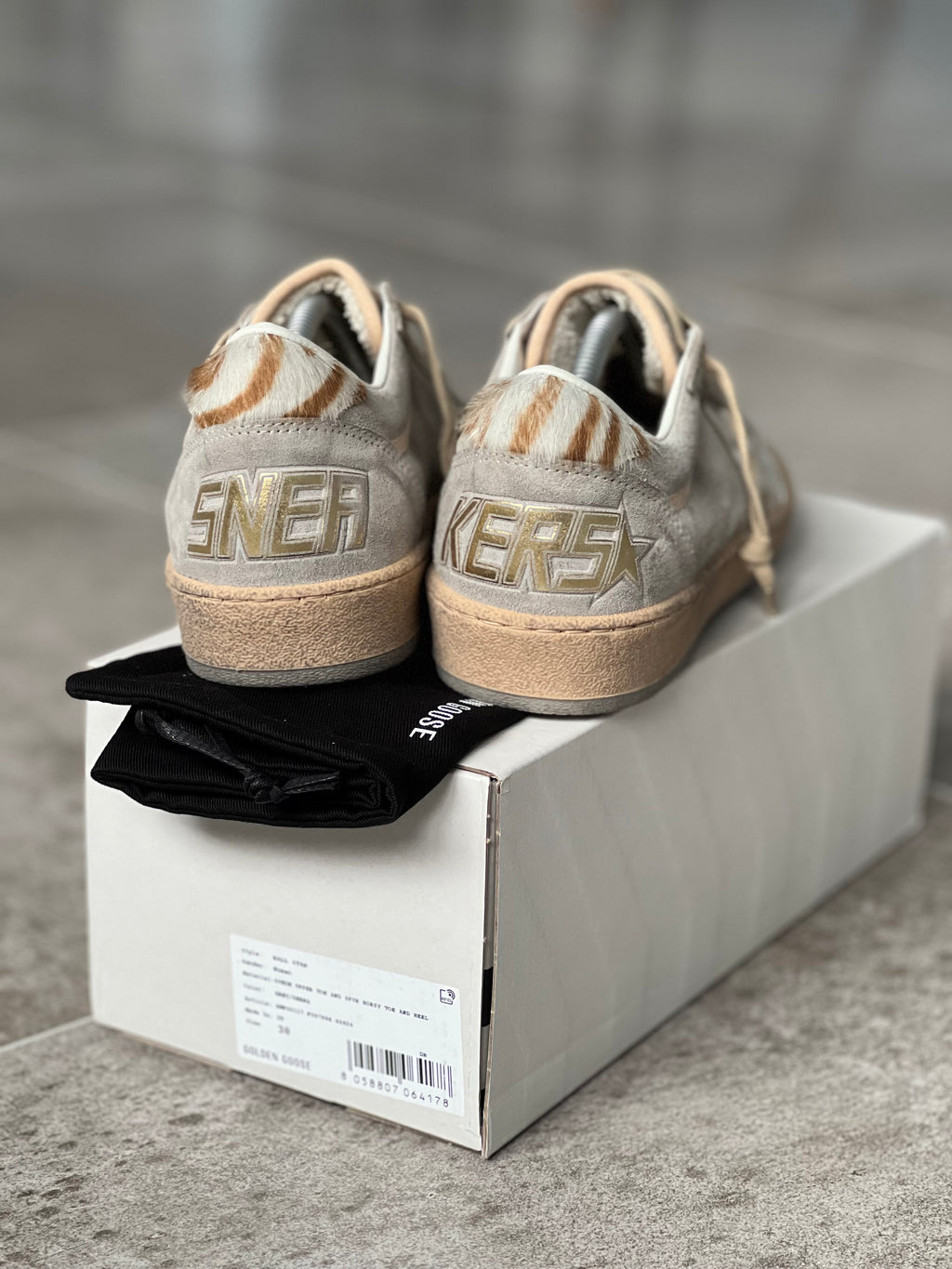 Talla 38 | Golden Goose Ball Star Animal Print