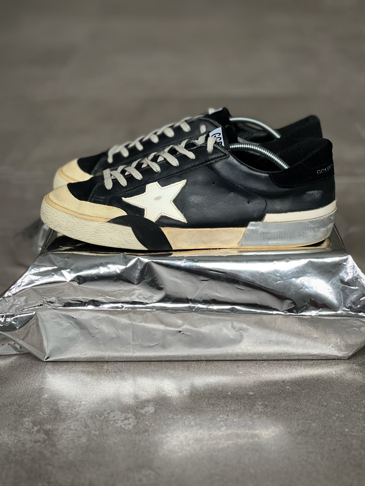 Golden Goose Superstar Man Black/ Silver/ White