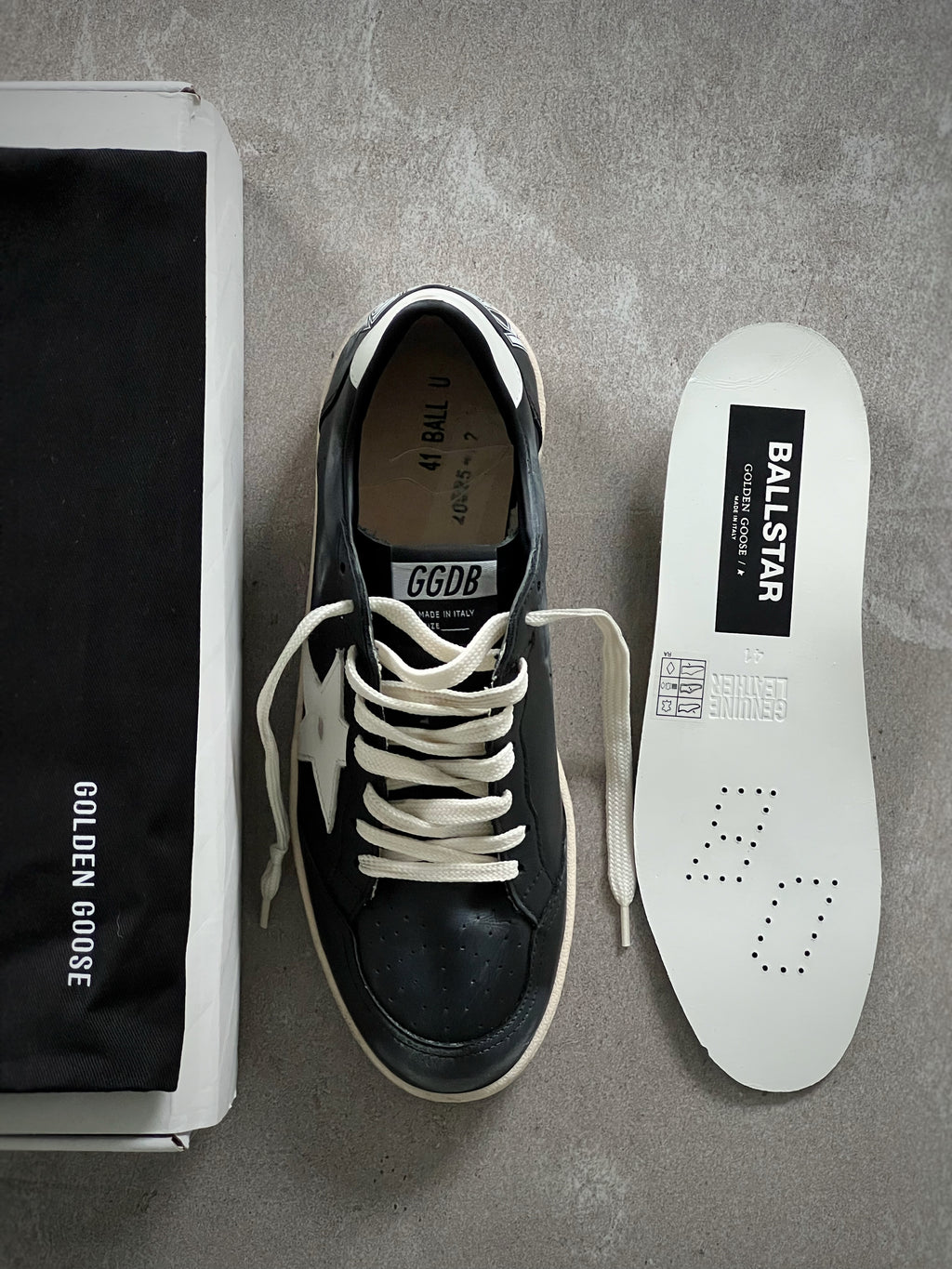 Talla 41 | Golden Goose Ball Star Man Black & White