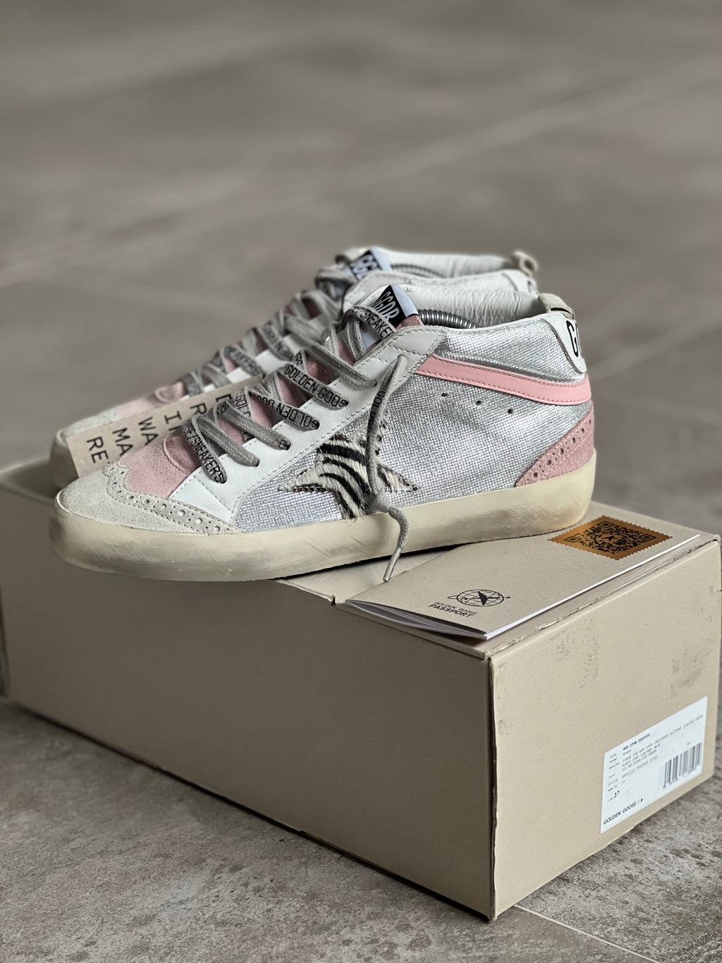 Size 37 | Golden Goose Mid Star Animal Print Limited Edition