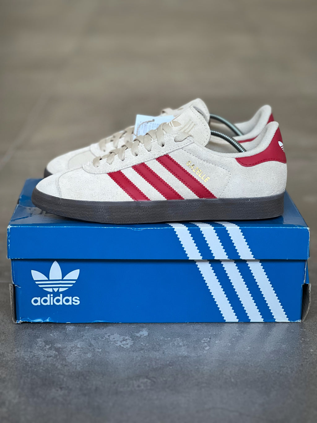 Adidas Gazelle Cream & Red Deadstock
