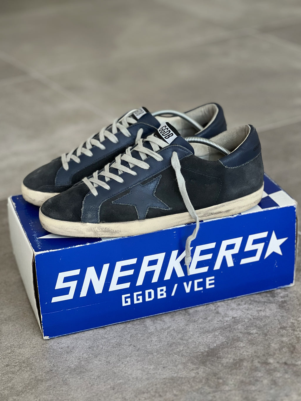Talla 41 | Golden Goose Superstar Denim Blue Retro