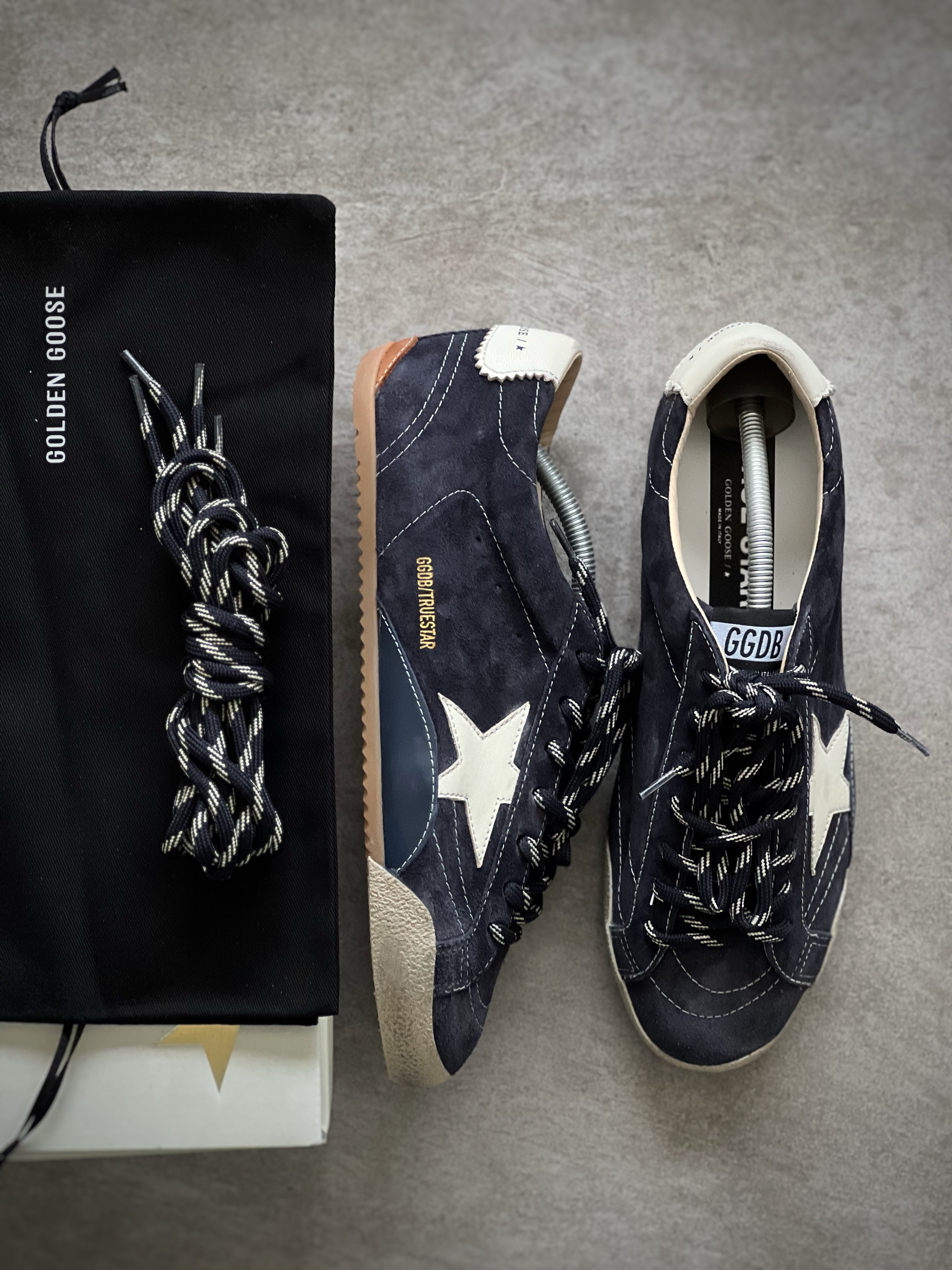 Talla 43 | Golden Goose True-star Man de ante navy