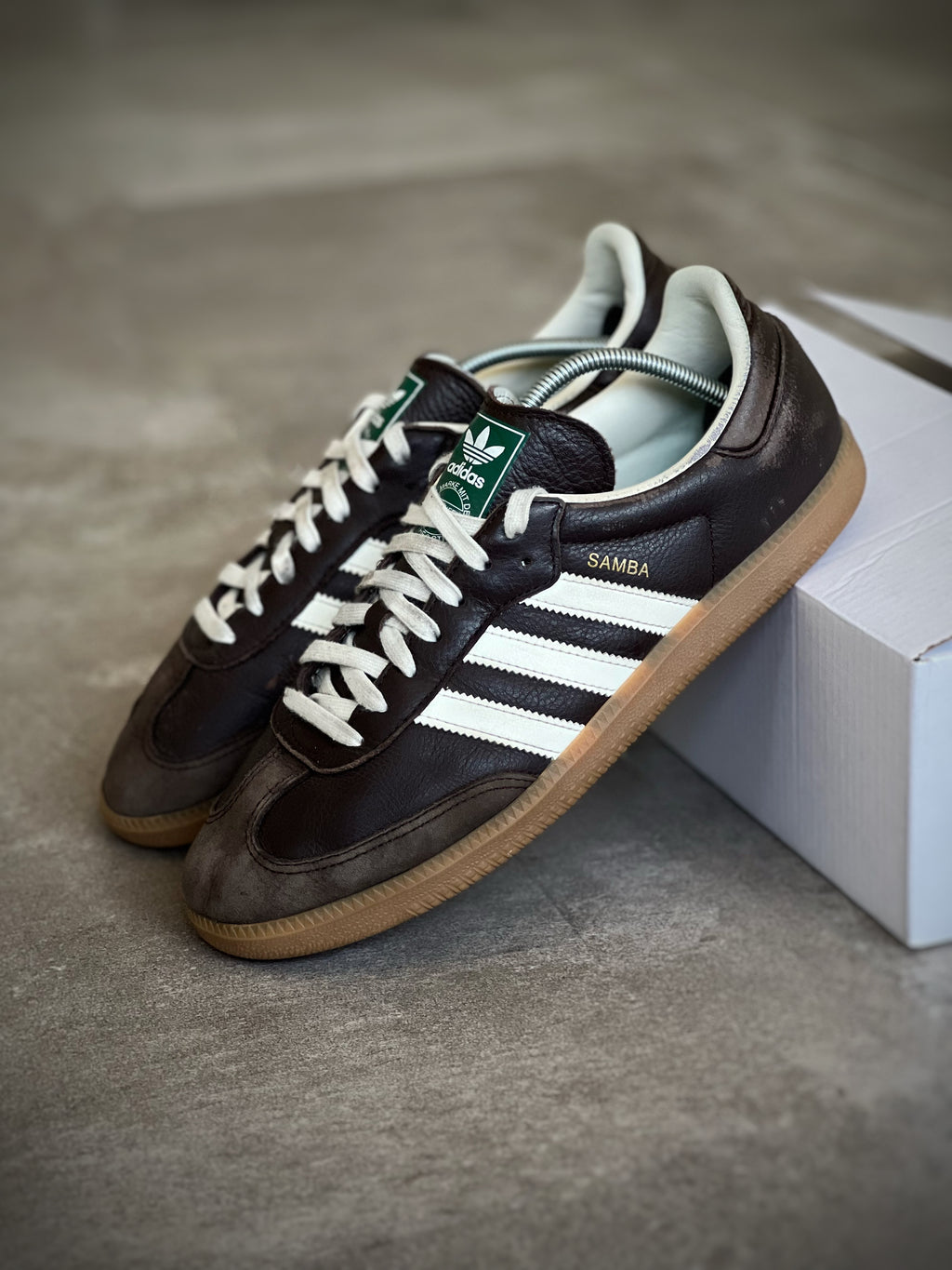 Talla 44 | Adidas Samba Brown & White Man
