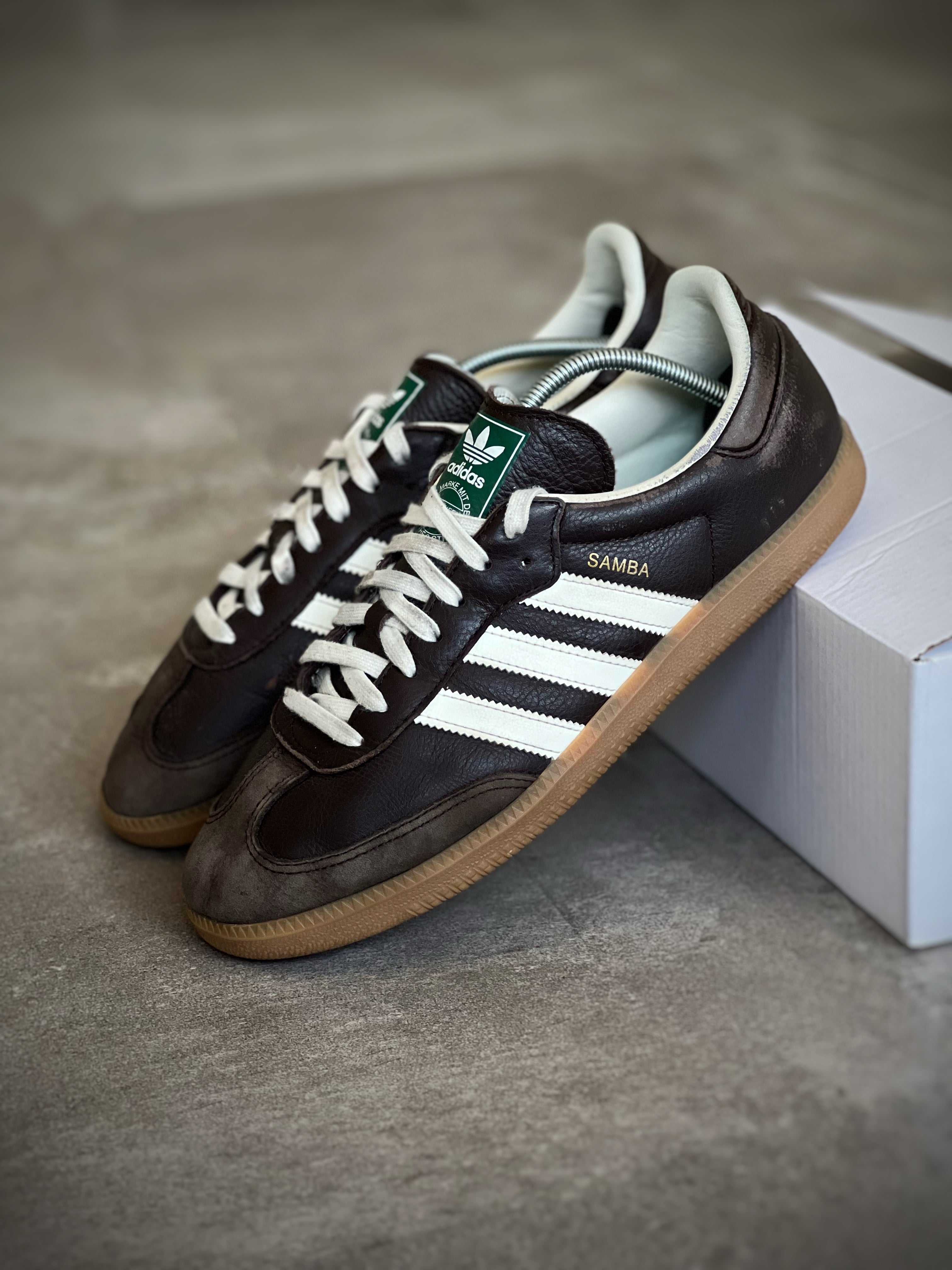 Talla 44 | Adidas Samba Brown & White Man
