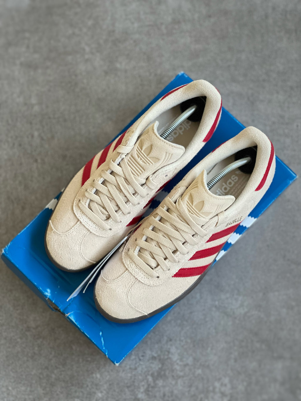 Adidas Gazelle Cream & Red Deadstock