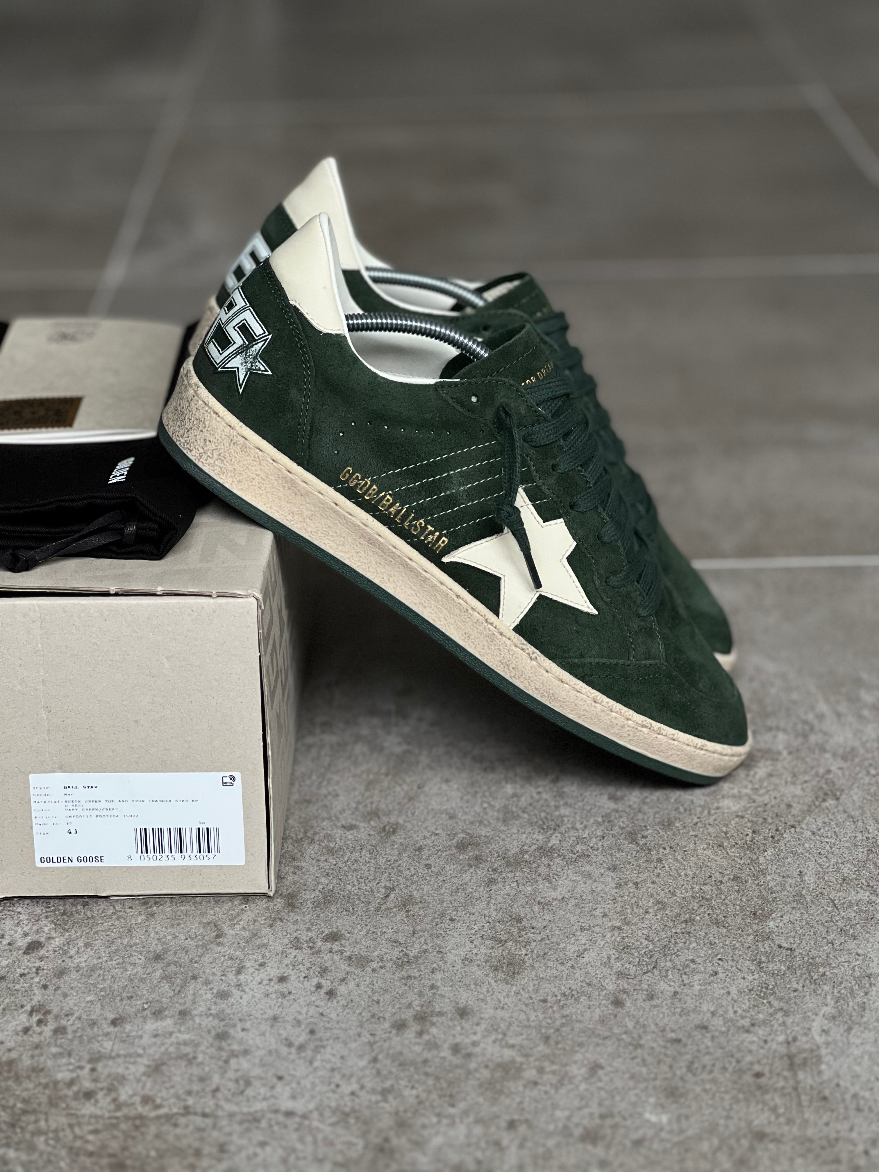 Talla 41 | Golden Goose Ball Star Dark Green Man