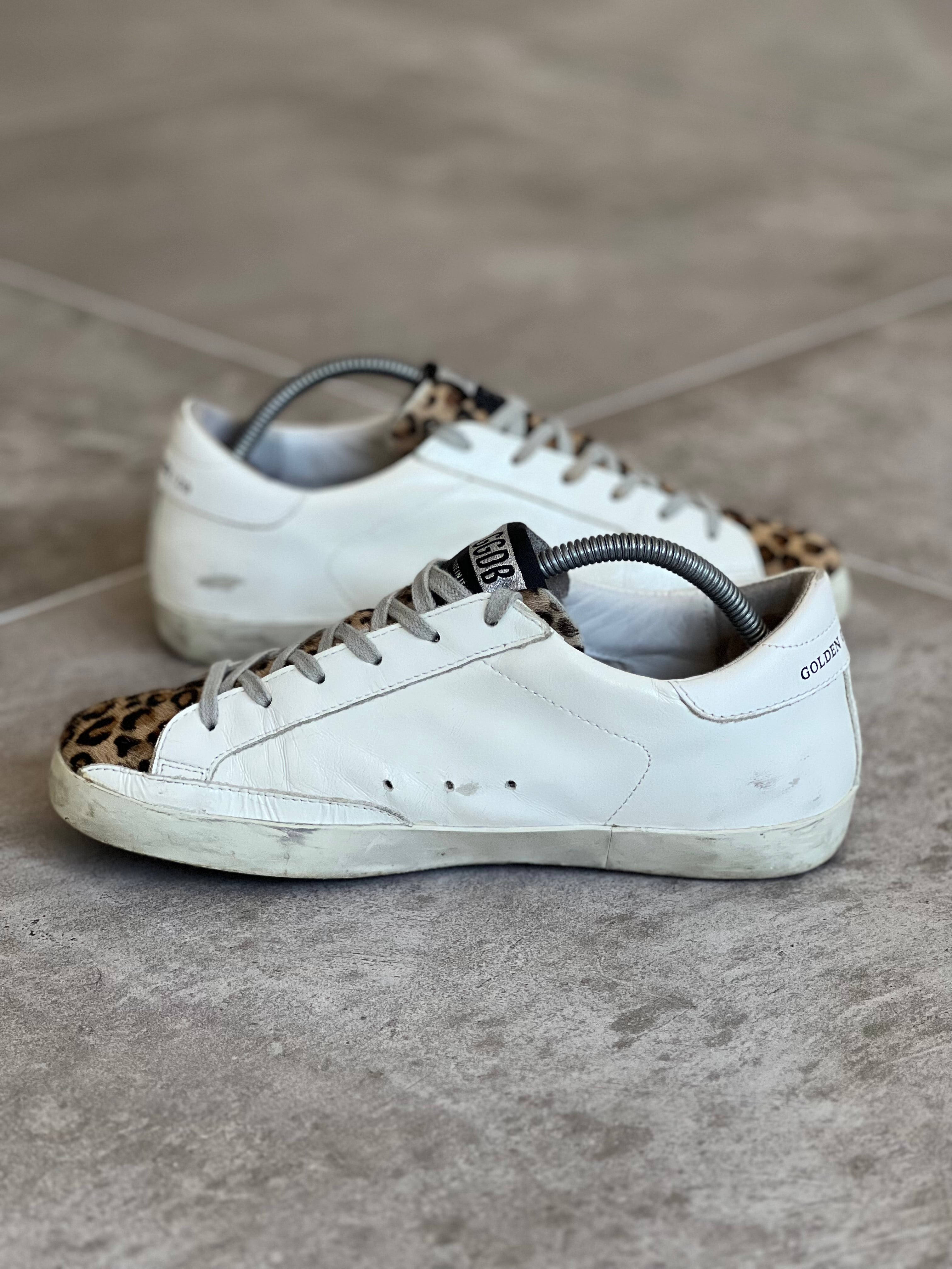 Size 38 | Golden Goose Superstar White Animal Print