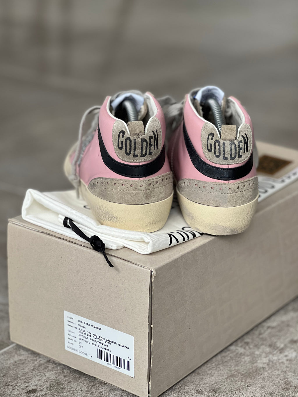 Talla 37 | Golden Goose Mid Star Pink