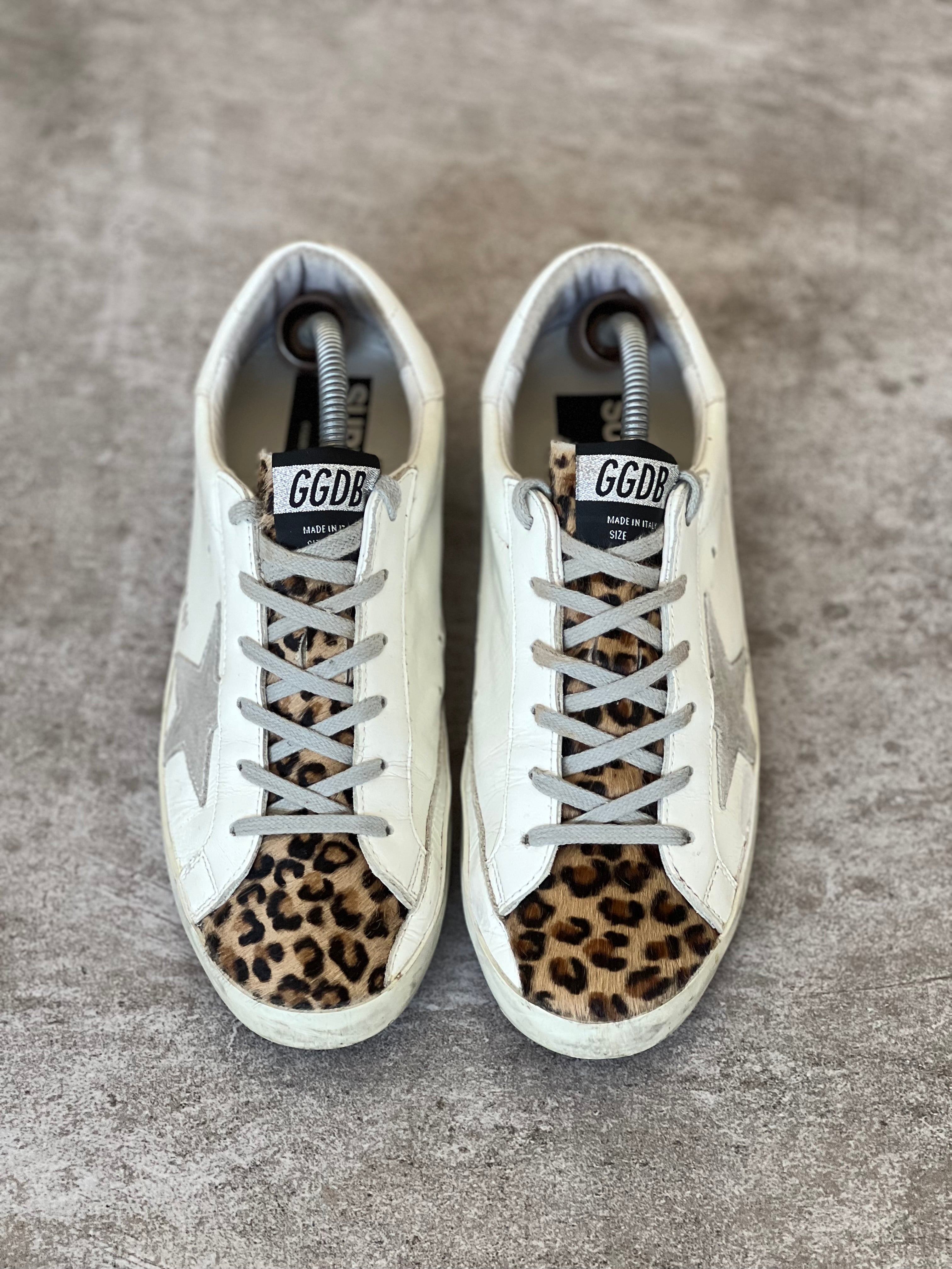 Size 38 | Golden Goose Superstar White Animal Print
