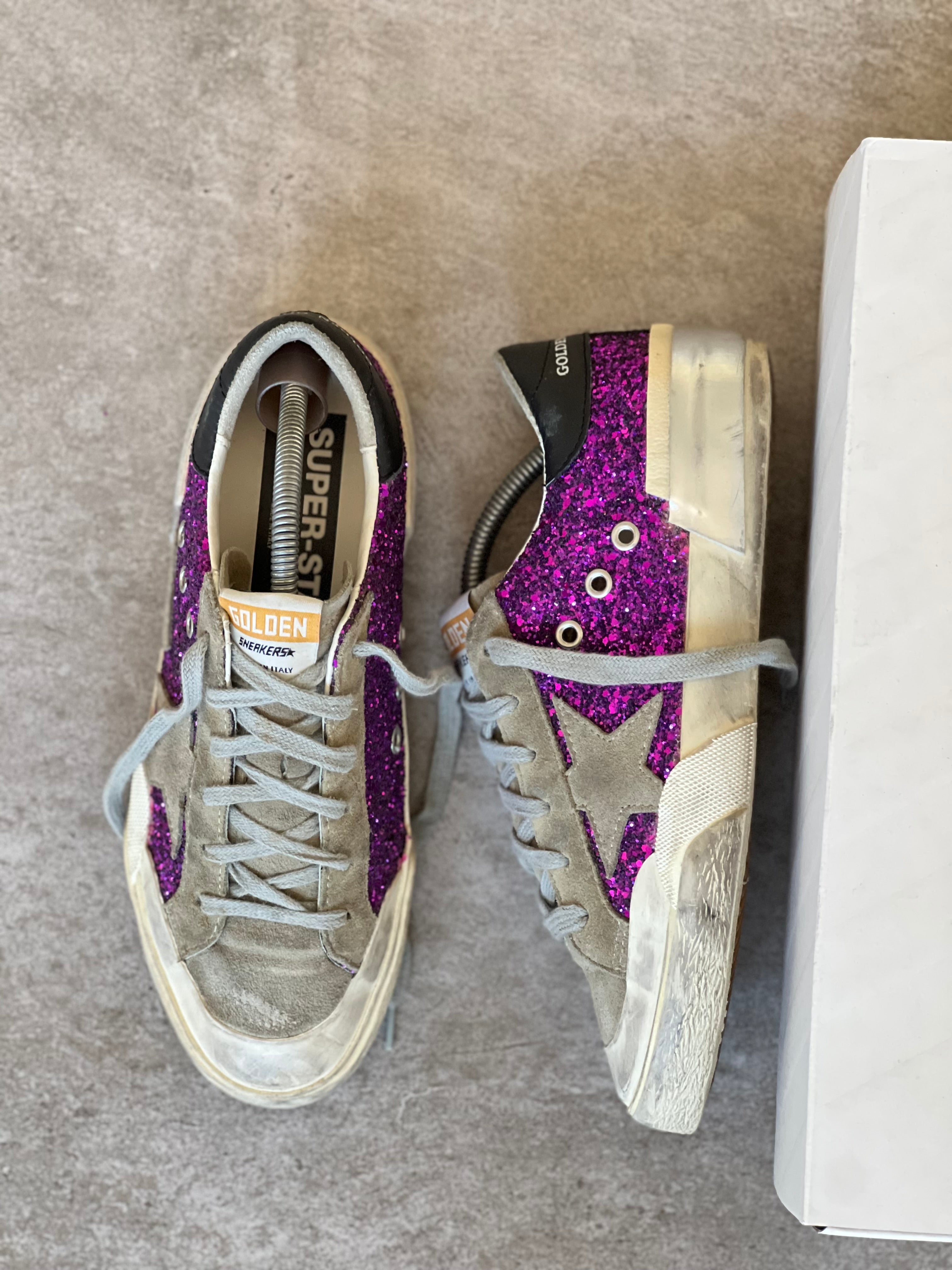 Talla 38 | Exclusive Superstar Golden Goose Purple Metallic