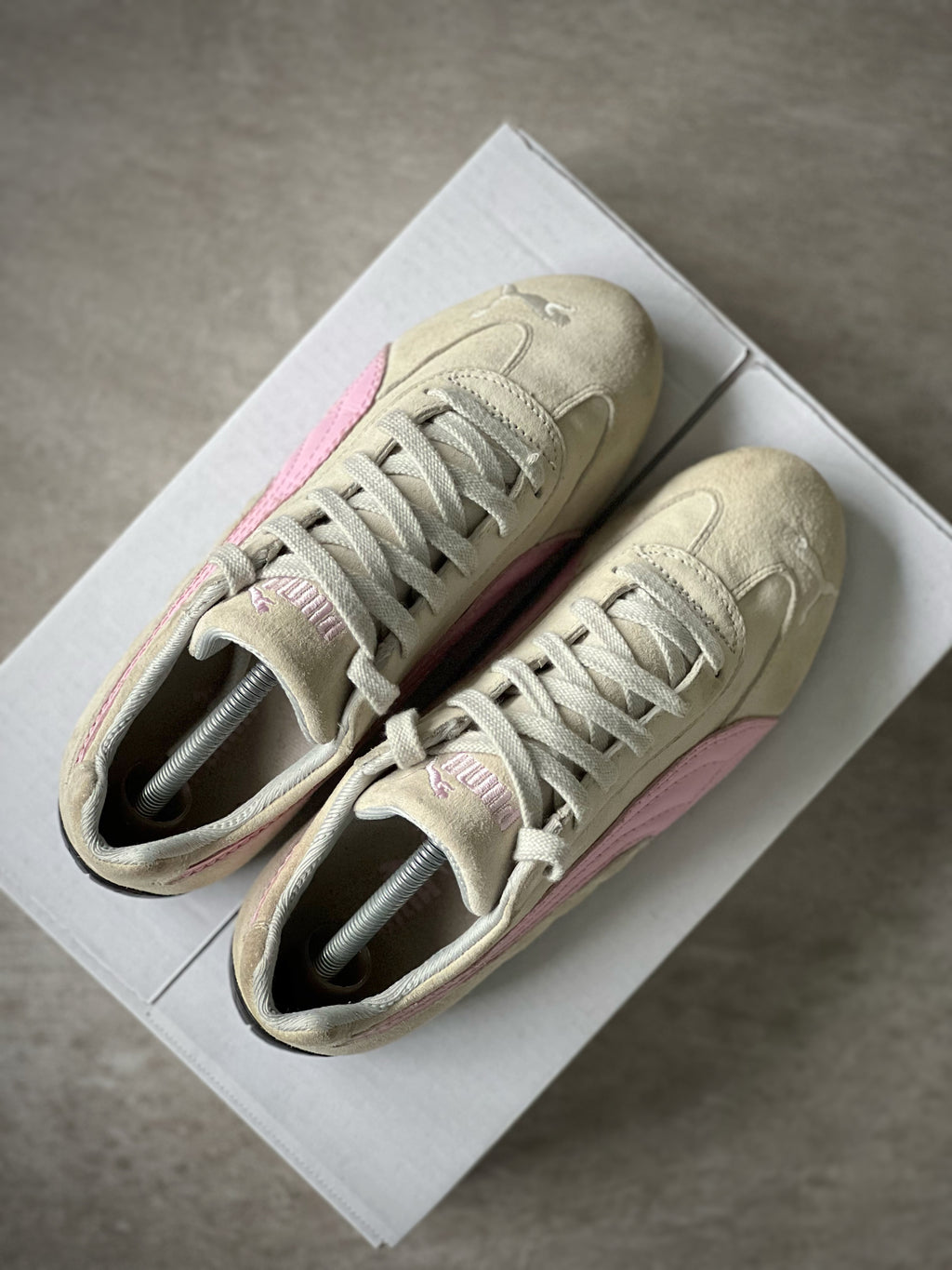 Size 38 | Puma SPEEDCAT Retro style Beige & Pink Woman