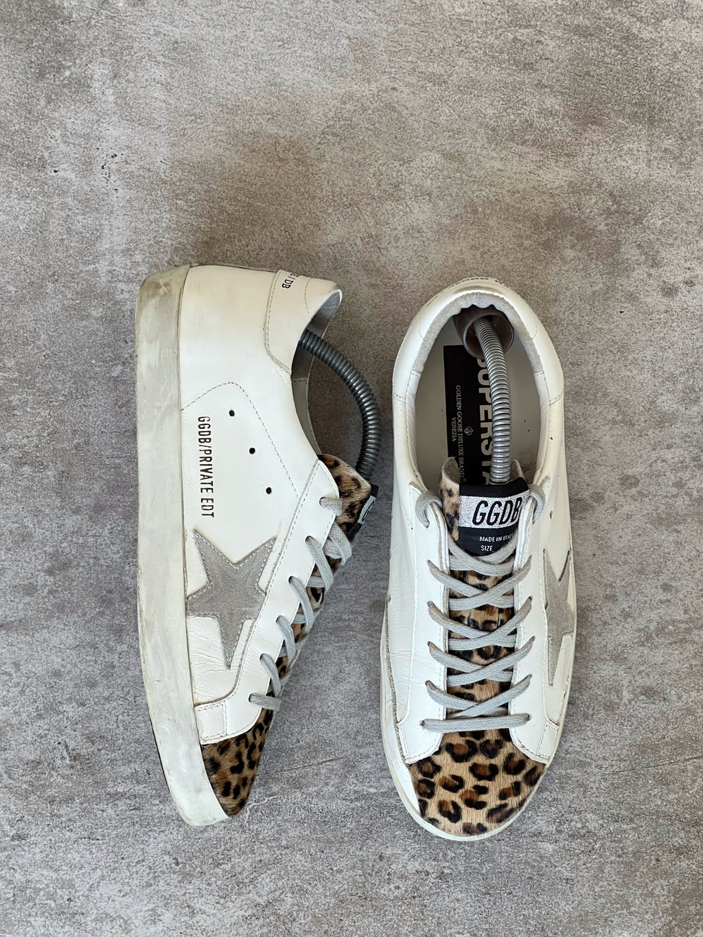 Size 38 | Golden Goose Superstar White Animal Print