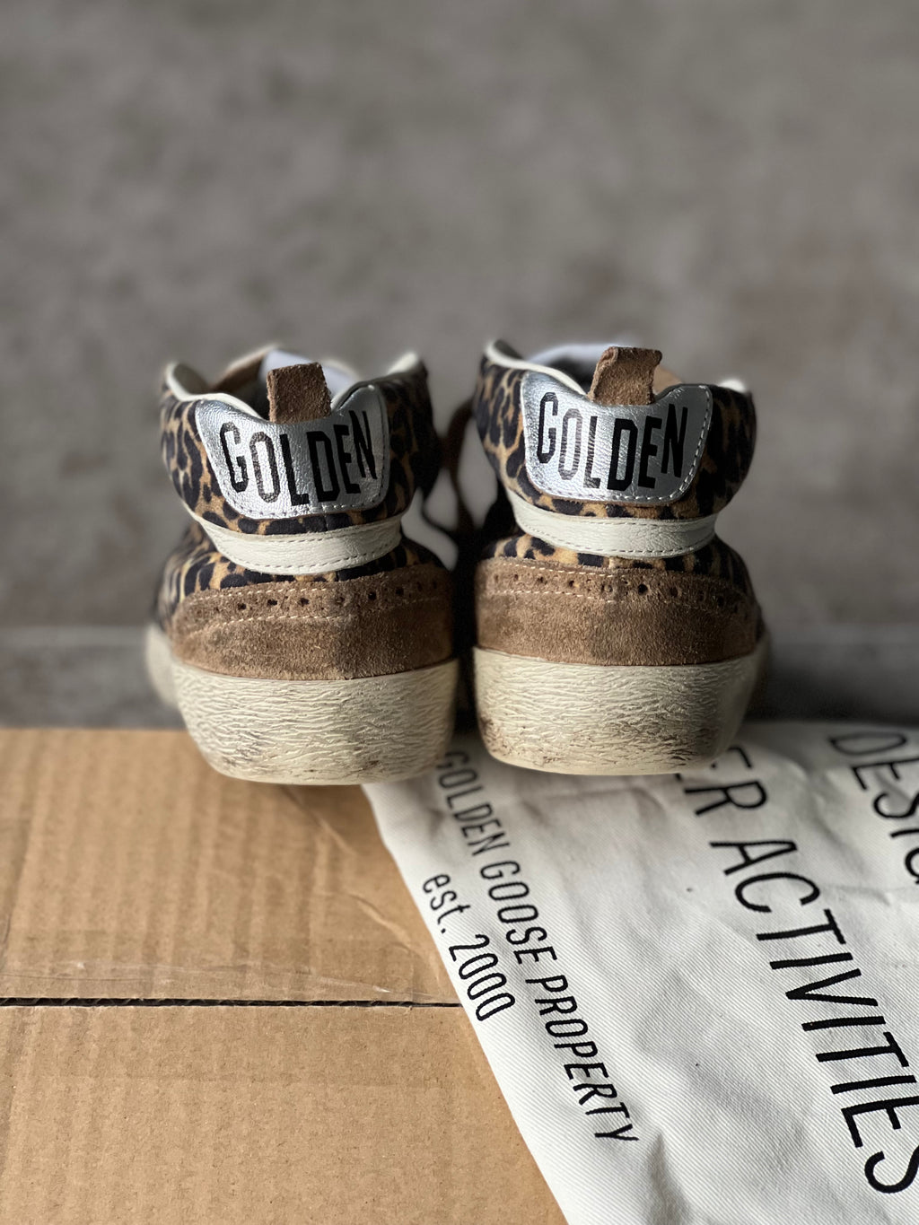 Talla 39 | Mid Star Animal Print Golden Goose