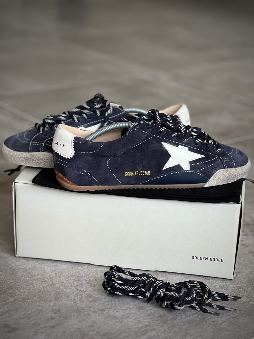 Talla 43 | Golden Goose True-star Man de ante navy