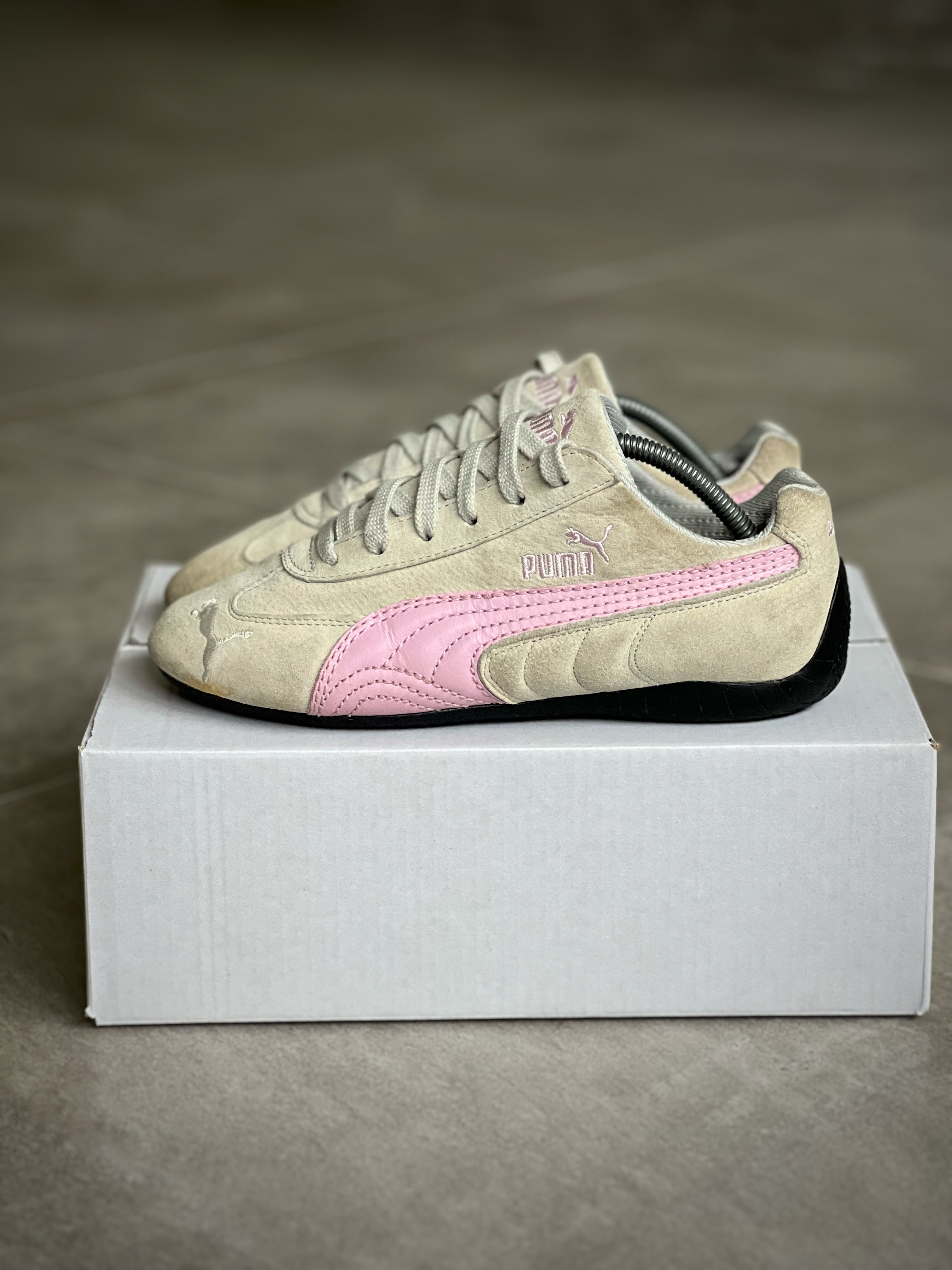 Size 38 | Puma SPEEDCAT Retro style Beige & Pink Woman