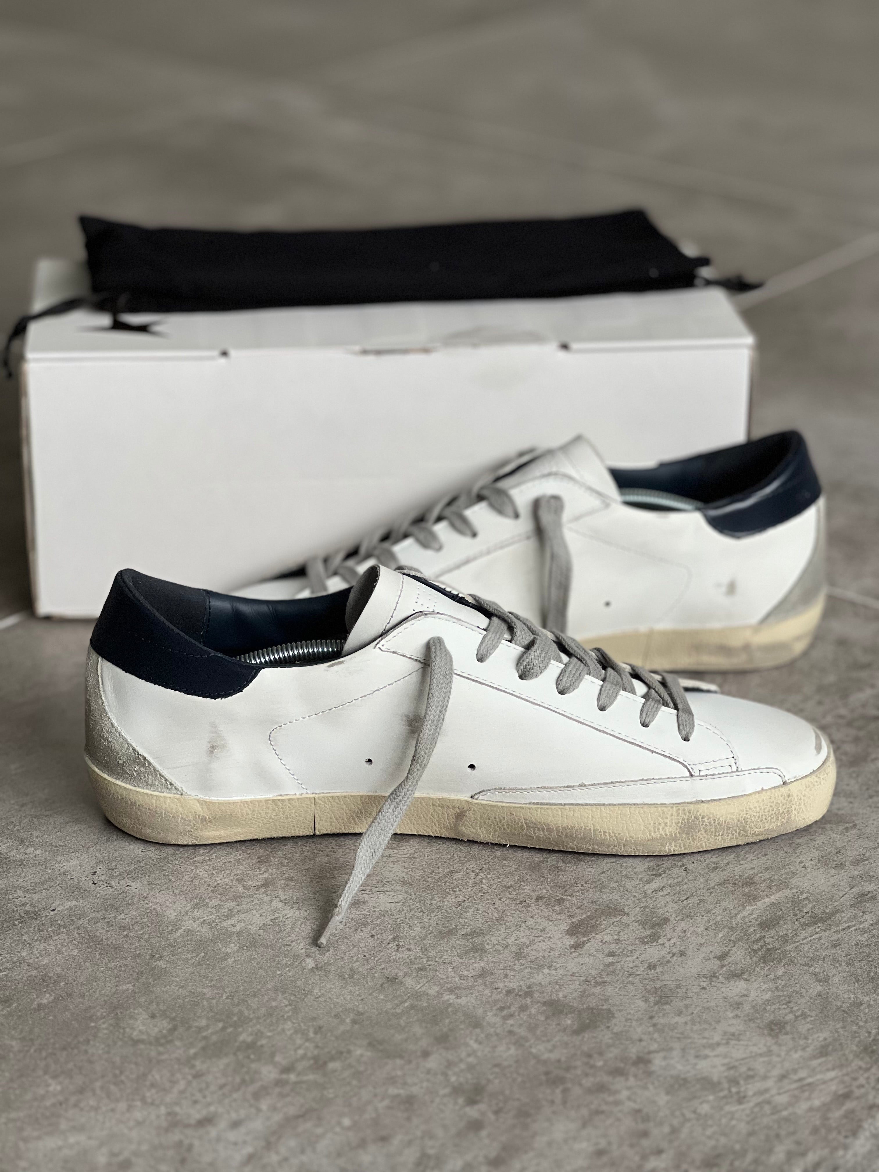 Size 43 | Classic Superstar White & Dark blue GGDB Man