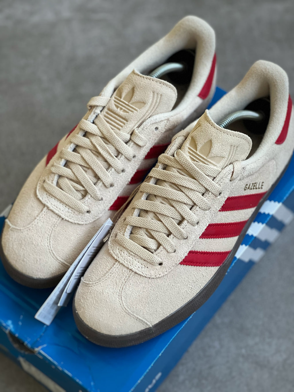 Adidas Gazelle Cream & Red Deadstock