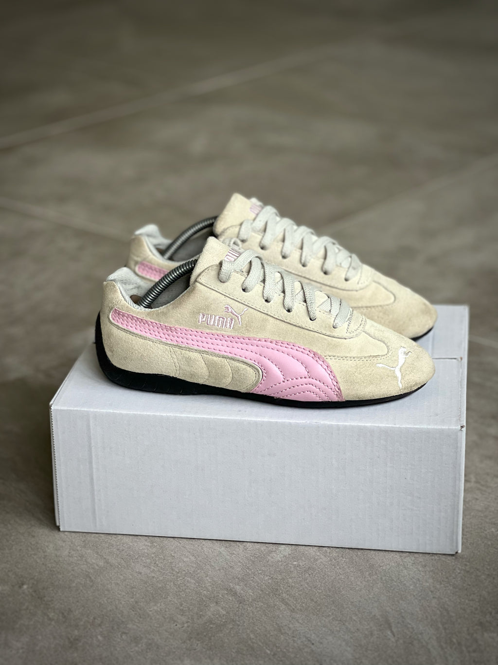 Size 38 | Puma SPEEDCAT Retro style Beige & Pink Woman