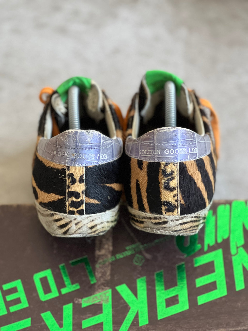 Size 37 | Animal Print Wild Golden Goose Superstar Exclusive Vtg