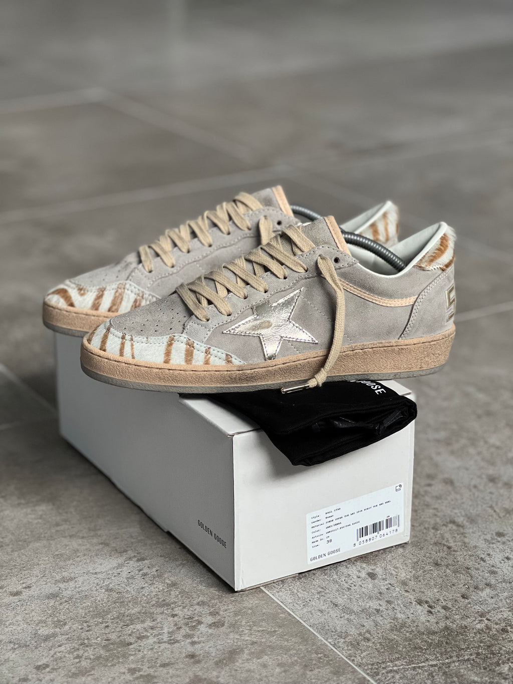 Talla 38 | Golden Goose Ball Star Animal Print