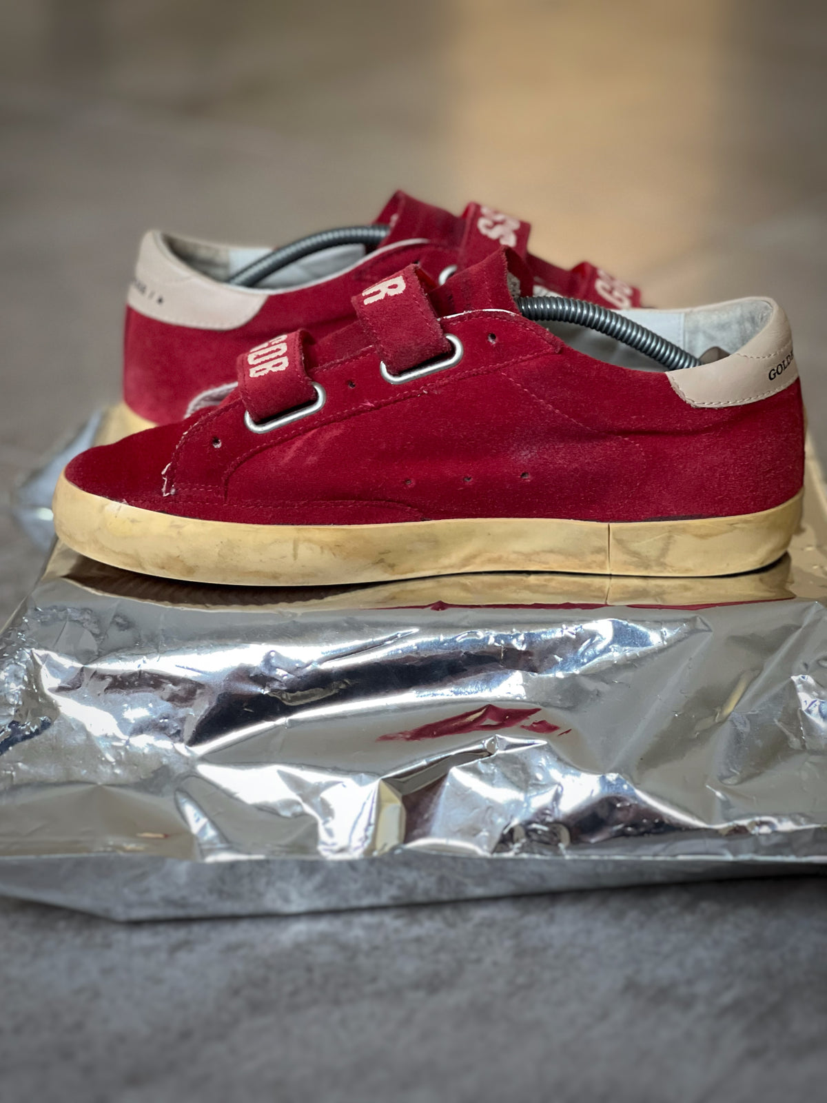 Golden Goose Old School Red & White Woman