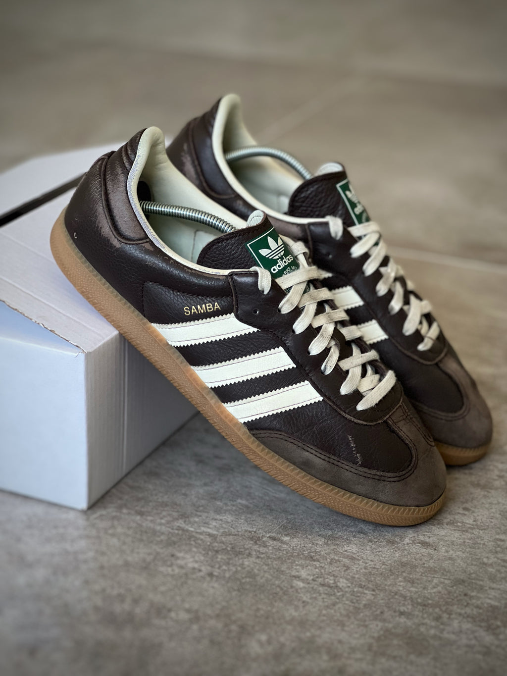 Talla 44 | Adidas Samba Brown & White Man