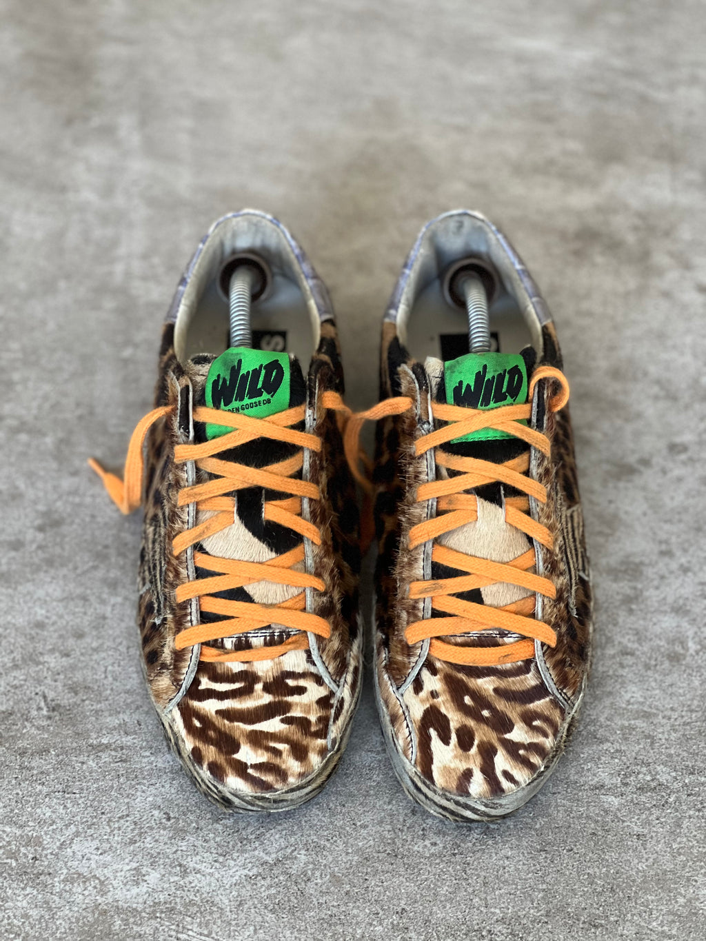 Size 37 | Animal Print Wild Golden Goose Superstar Exclusive Vtg