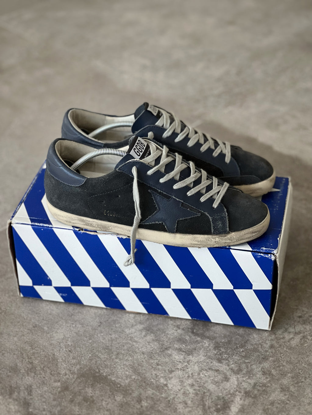 Talla 41 | Golden Goose Superstar Denim Blue Retro