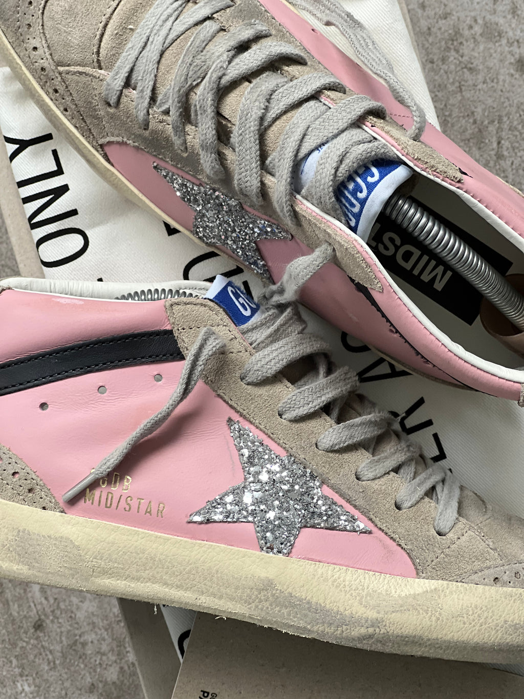Talla 37 | Golden Goose Mid Star Pink