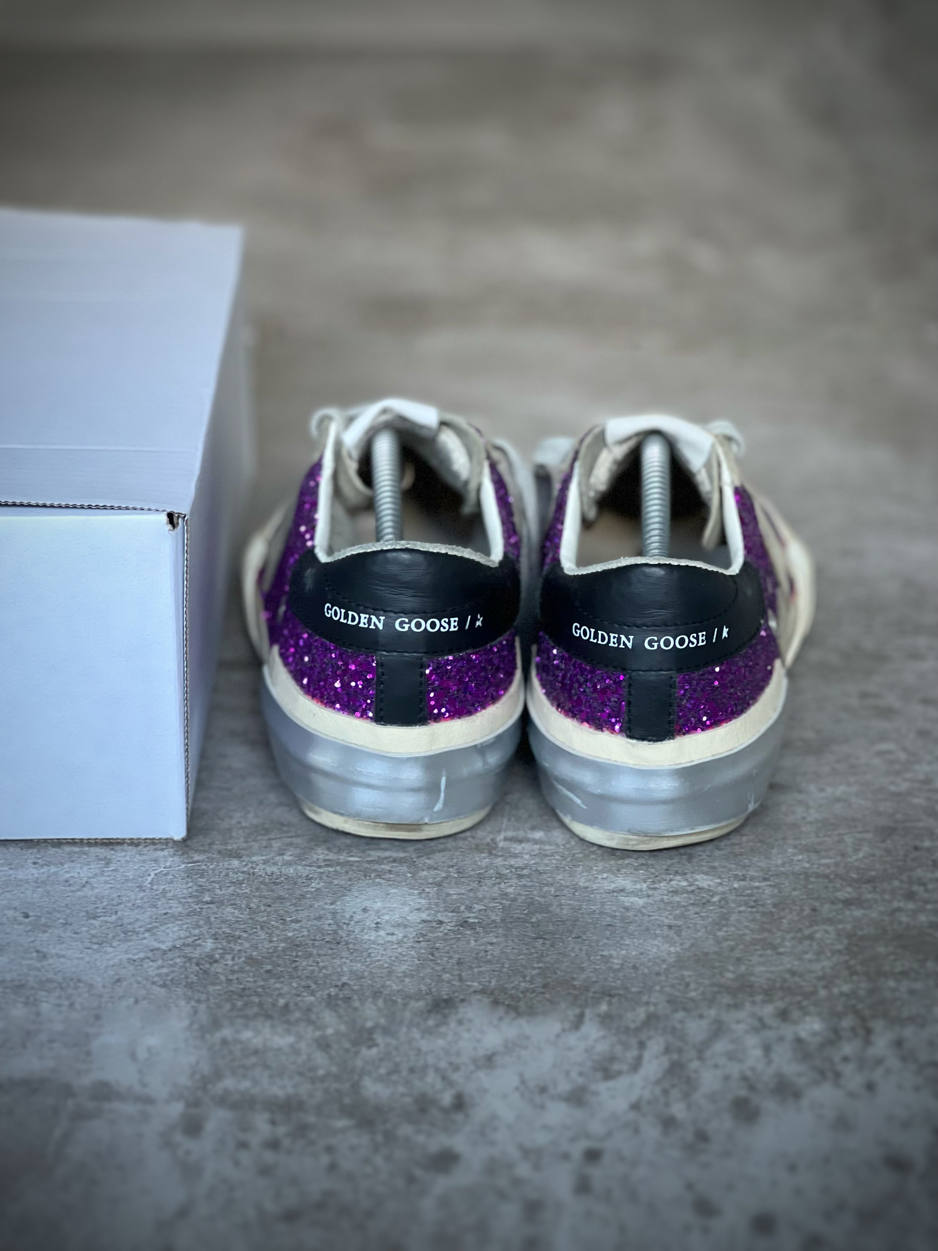 Talla 38 | Exclusive Superstar Golden Goose Purple Metallic