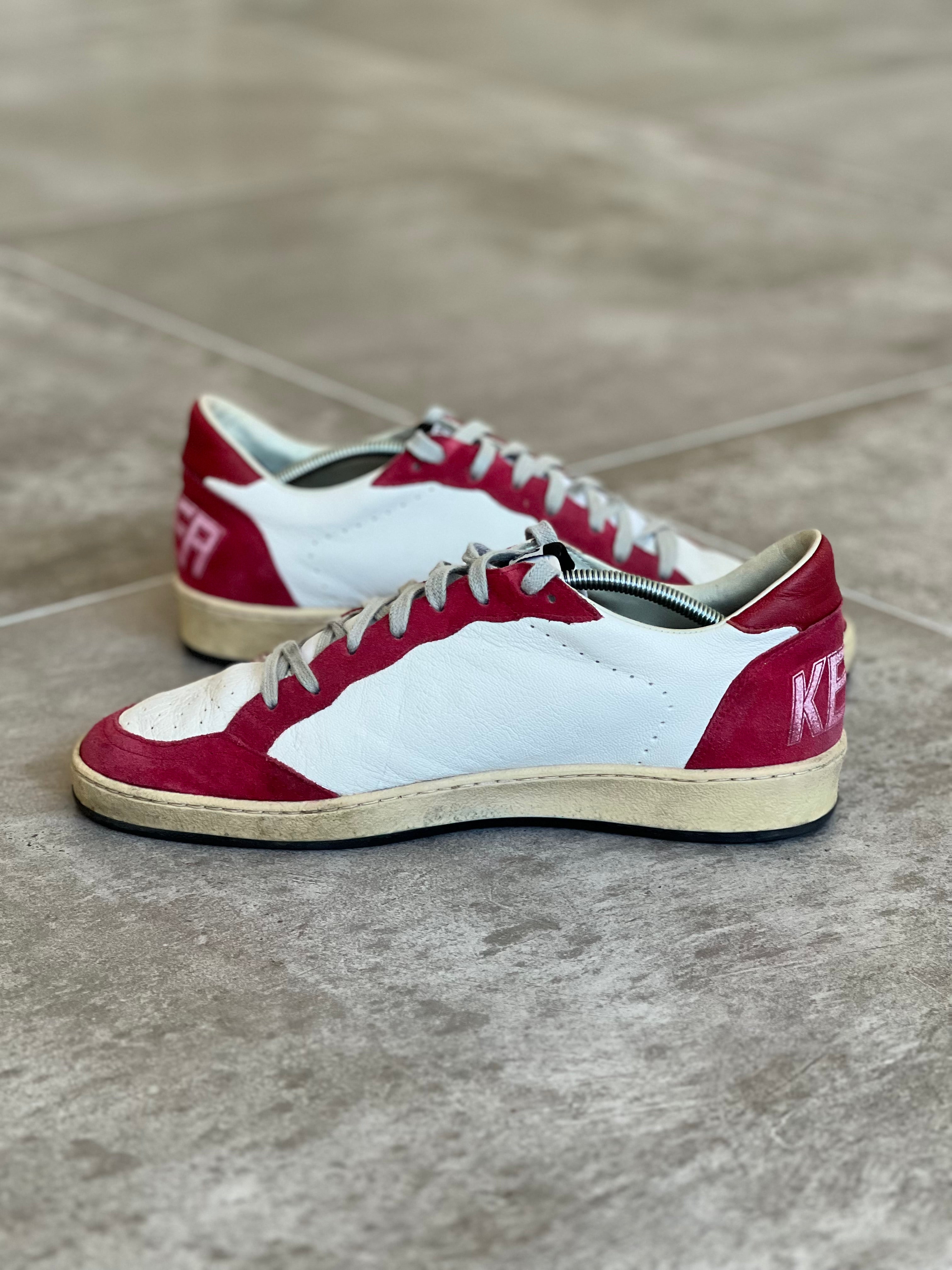 Talla 42 | Golden Goose Ball Star Retro Style Red & White