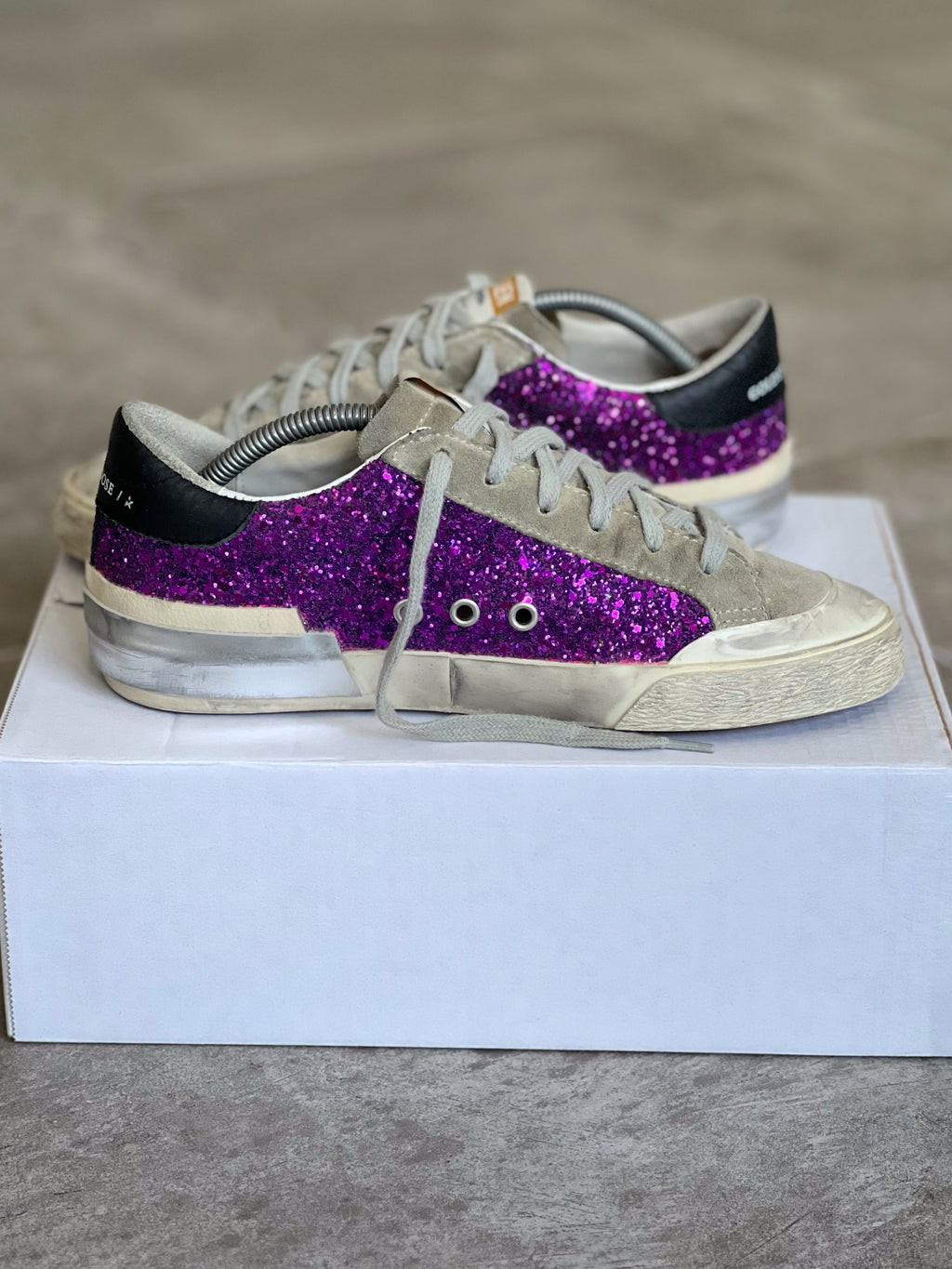 Talla 38 | Exclusive Superstar Golden Goose Purple Metallic