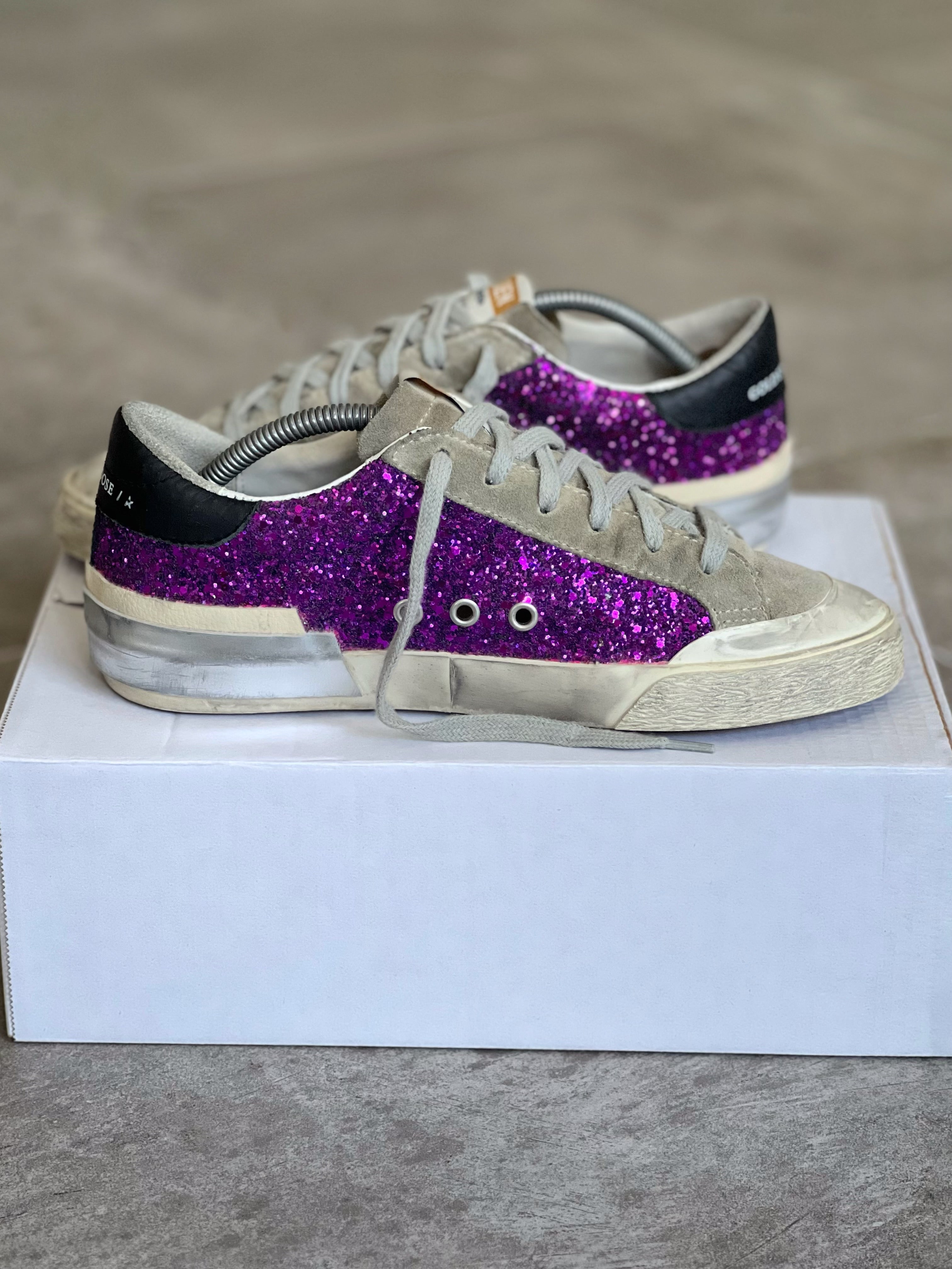 Talla 38 | Exclusive Superstar Golden Goose Purple Metallic