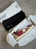 Zapatillas Golden Goose Ball Star "78" - Burdeos y Blancas