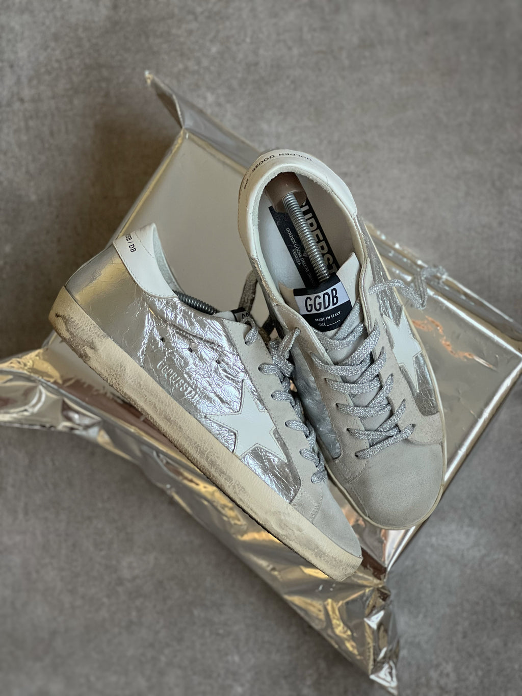 Golden Goose Superstar Silver