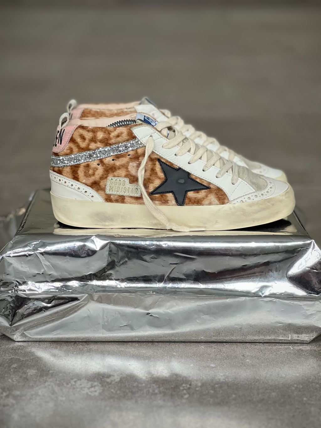 Golden Goose Mid Star Animal Print Women's sneakers