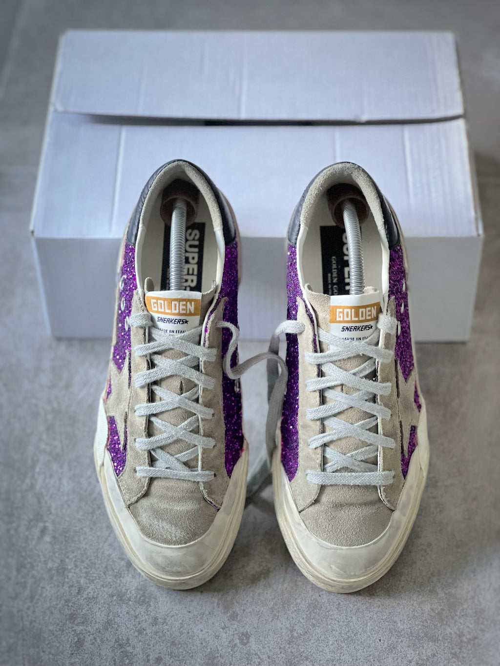 Talla 38 | Exclusive Superstar Golden Goose Purple Metallic