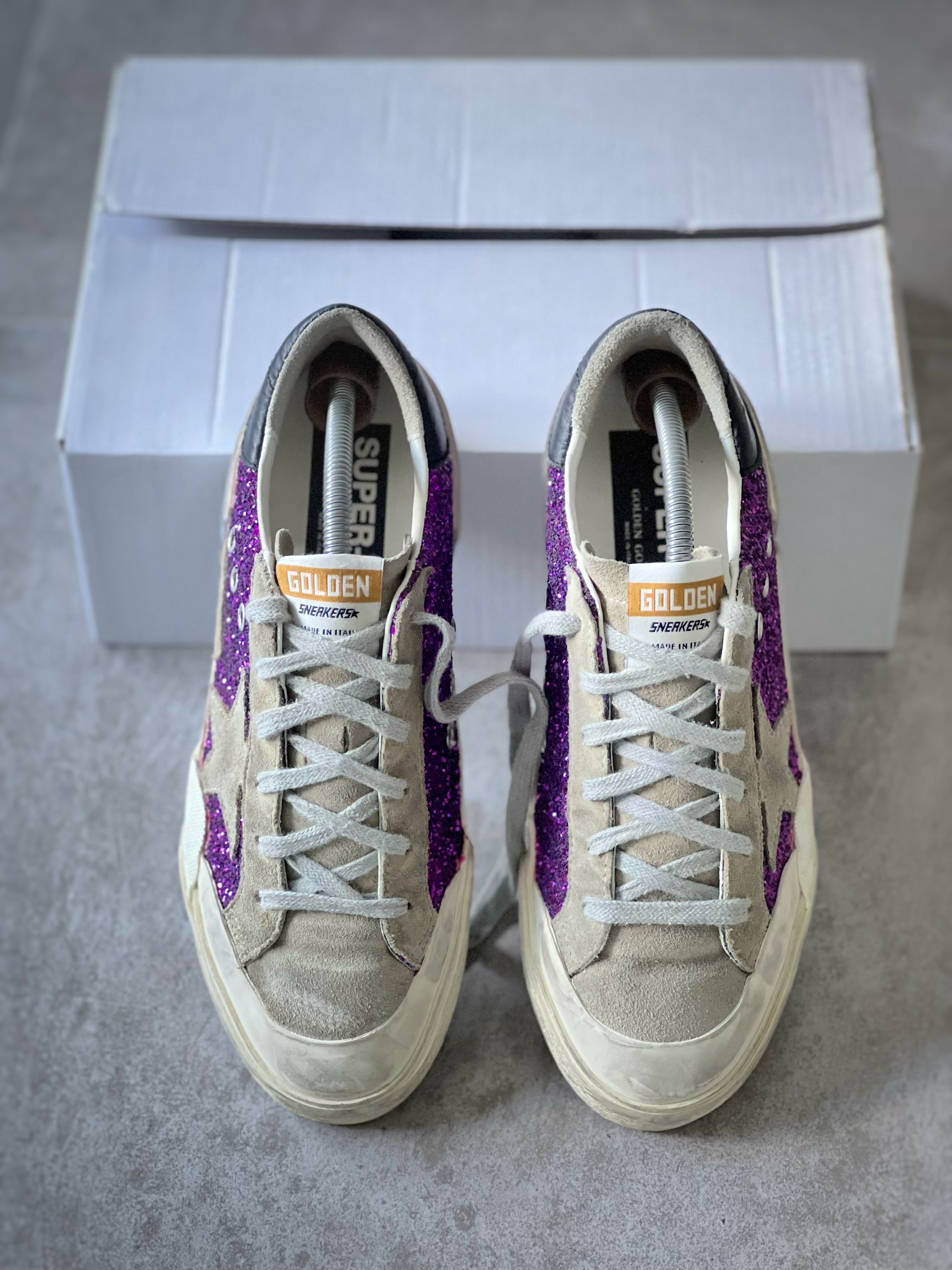 Talla 38 | Exclusive Superstar Golden Goose Purple Metallic