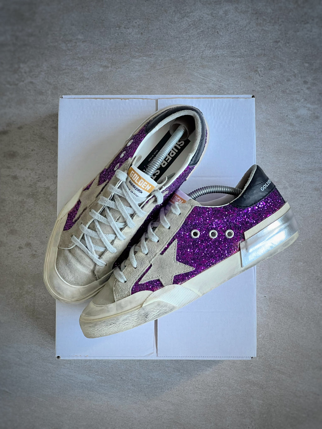 Talla 38 | Exclusive Superstar Golden Goose Purple Metallic