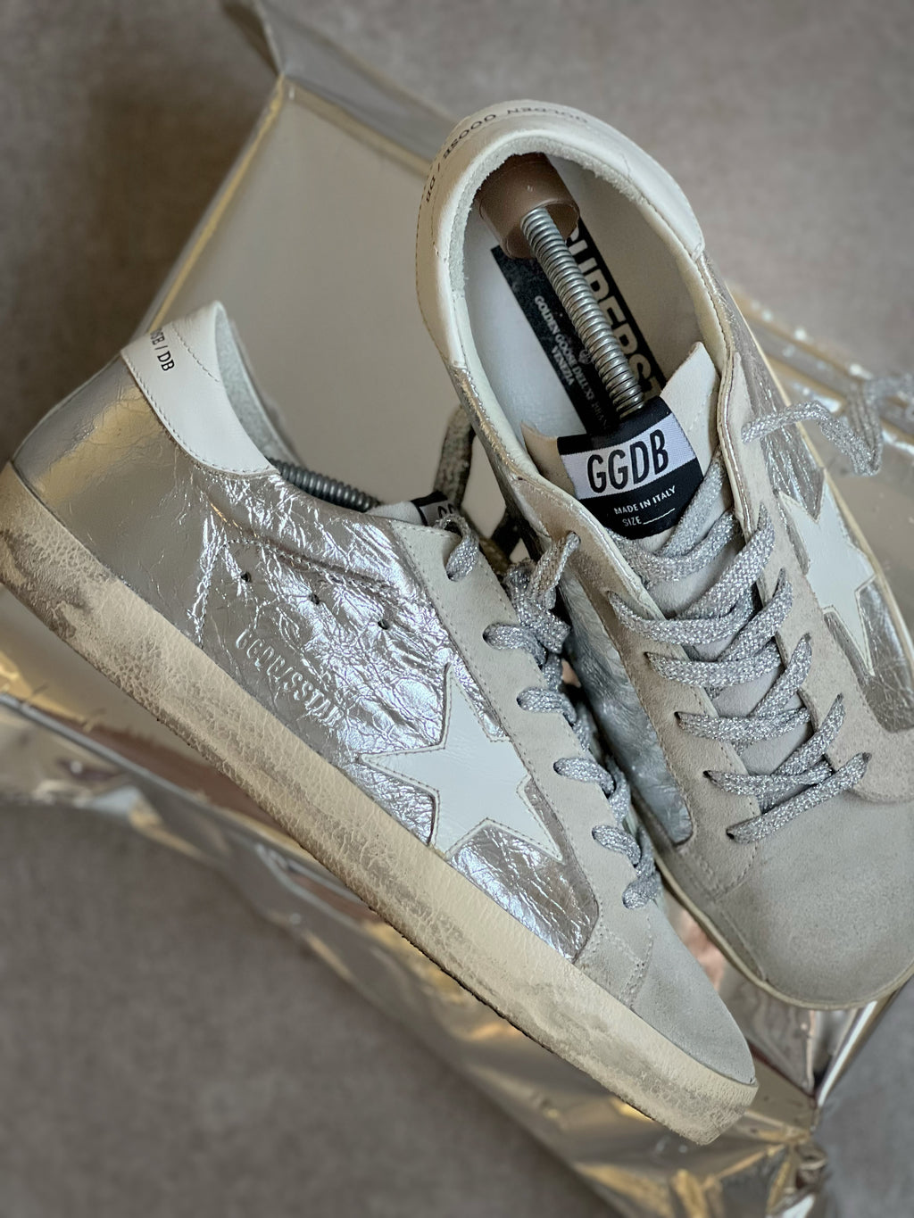Golden Goose Superstar Silver