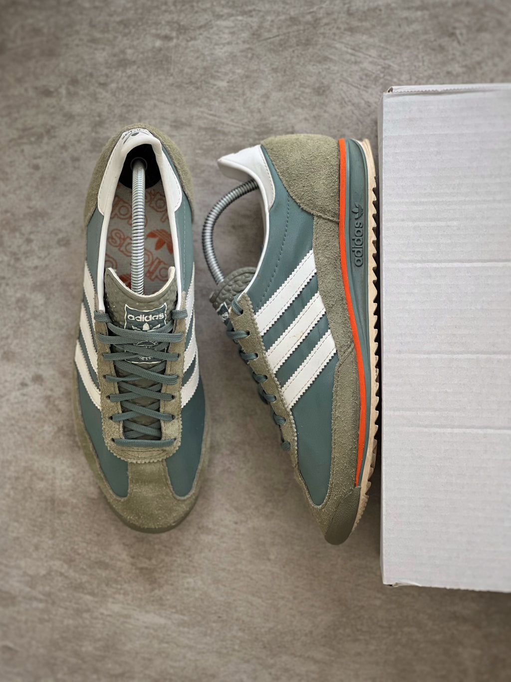 Talla 40 | Adidas SL 72 Kaki white & Orange